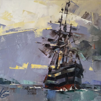 绘画 标题为“GHOST SHIP” 由Volodymyr Glukhomanyuk, 原创艺术品, 油