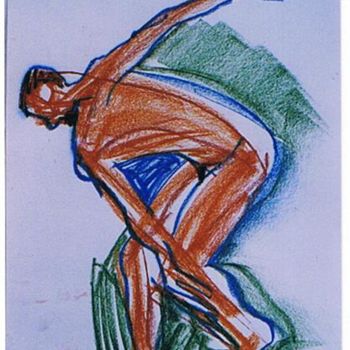 Dessin intitulée "The danser" par Prema (Risto), Œuvre d'art originale