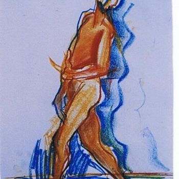 Dessin intitulée "Dancing" par Prema (Risto), Œuvre d'art originale