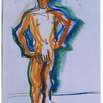 Drawing titled "Actor standing up" by Prema (Risto), Original Artwork