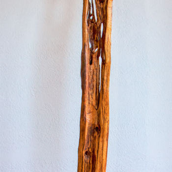 Sculpture titled "Free Spirit" by Marian Bogatu, Original Artwork, Wood