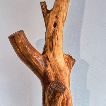 Скульптура под названием "The tree of happine…" - Marian Bogatu, Подлинное произведение искусства, Дерево