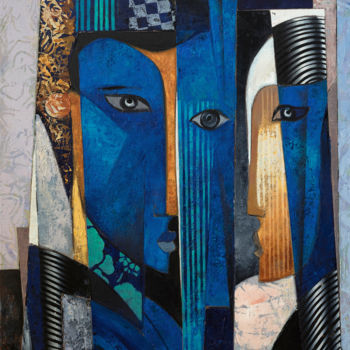 Картина под названием "Close up" - Marius Zabinski, Подлинное произведение искусства, Масло