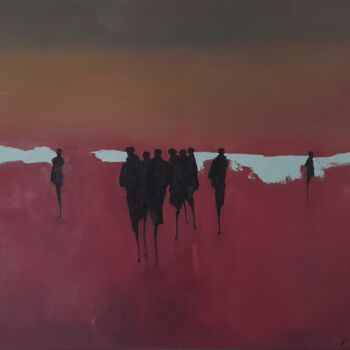 Painting titled "After Dark" by Mariusz Makula, Original Artwork, Oil