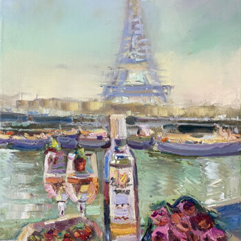 Peinture intitulée "Paris is the city o…" par Mariya Bogdanova, Œuvre d'art originale, Huile