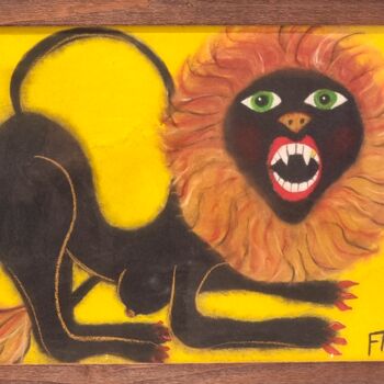 Peinture intitulée "Lionnesse" par Mariya Oliynyk, Œuvre d'art originale, Pastel Monté sur Carton