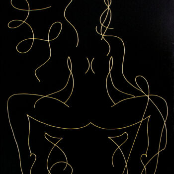 Pintura titulada "L'Envoutante" por Mariya Velychko, Obra de arte original, Acrílico Montado en Bastidor de camilla de madera