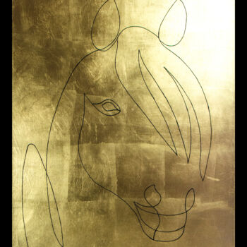 Картина под названием "Passion Camargue" - Mariya Velychko, Подлинное произведение искусства, Акрил Установлен на Деревянная…