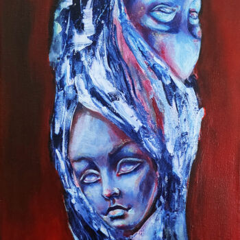 Painting titled "Back and forth" by Mariya Markina, Original Artwork, Acrylic