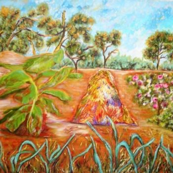 Painting titled "Fazendinha" by Mariza Sbrissa, Original Artwork