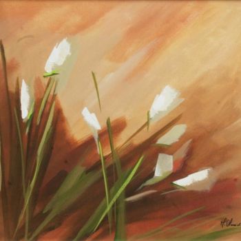 Malarstwo zatytułowany „tulipas brancas” autorstwa M. Almeida, Oryginalna praca