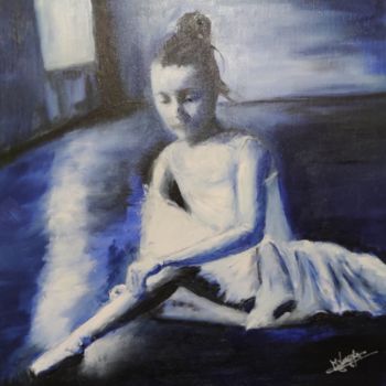 Peinture intitulée "La petite danseuse" par Marjolaine Larroque, Œuvre d'art originale, Huile