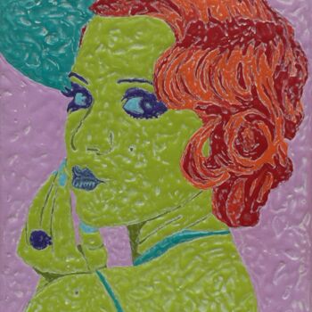 Peinture intitulée "ANNEE FOLLE" par Marjinal, Œuvre d'art originale, Acrylique