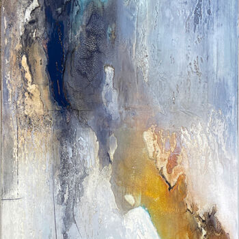 Ζωγραφική με τίτλο "Abstract #9299" από Mark De Kievit, Αυθεντικά έργα τέχνης, Ακρυλικό Τοποθετήθηκε στο Ξύλινο φορείο σκελε…