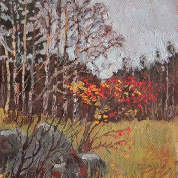 Painting titled "Autumn colors. 1970" by Mark Kremer, Original Artwork, Oil