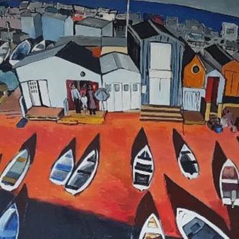 Peinture intitulée "Teignmouth" par Mark Luxton, Œuvre d'art originale, Acrylique