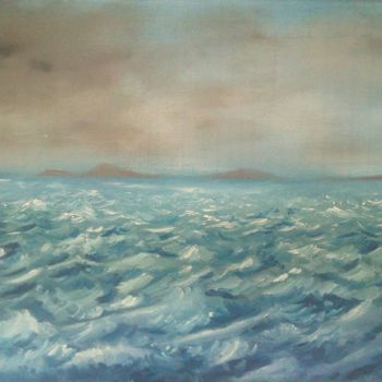 Pintura titulada "Mare in tempesta" por Mark Matta, Obra de arte original, Oleo