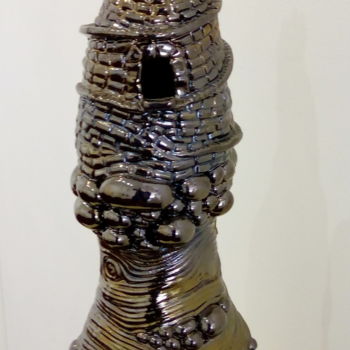 Sculpture titled "Castle On The Rocks" by Mark Raymond Majchrzak, Original Artwork, Ceramics