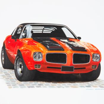 Peinture intitulée "Pontiac GTO" par Mark Zanker, Œuvre d'art originale, Acrylique