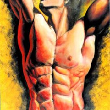 Painting titled "Torso" by Markantonio, Original Artwork, Oil