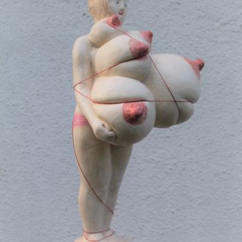 Sculpture titled "Home Goddess" by Marketa Koreckova, Original Artwork, Mixed Media