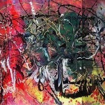 Pittura intitolato "L'urlo di Mark" da Marco Sergio Fassiotti, Opera d'arte originale, Smalto