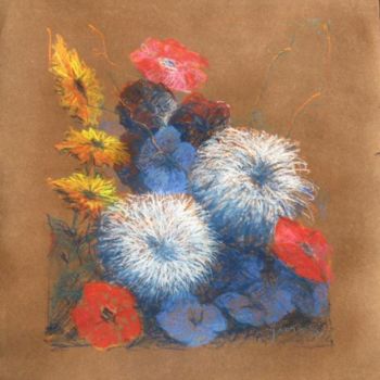 Painting titled "flower 53" by Mark Guberman, Original Artwork