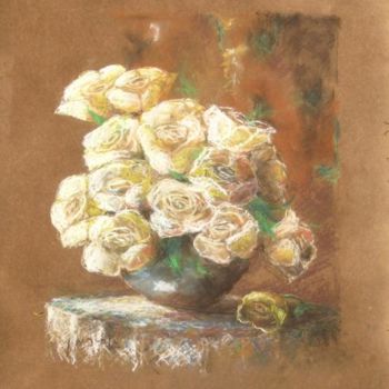 Painting titled "flower 52" by Mark Guberman, Original Artwork
