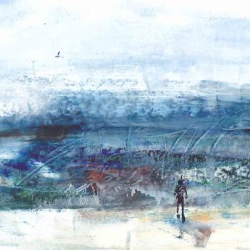 Peinture intitulée "Синий туман" par Mark Kozyrev, Œuvre d'art originale, Huile
