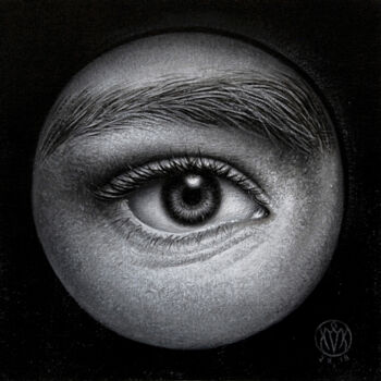 Malerei mit dem Titel "The Eyes of Truth (…" von Marko Karadjinovic, Original-Kunstwerk, Acryl