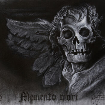 Рисунок под названием "Memento Mori" - Marko Karadjinovic, Подлинное произведение искусства, Графит