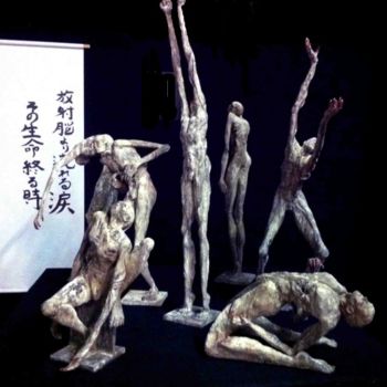 Sculpture intitulée "Buto Dancers groupe…" par Markus Nine, Œuvre d'art originale