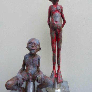 Sculpture titled "coquins-2-et-3.jpg" by Markus Nine, Original Artwork