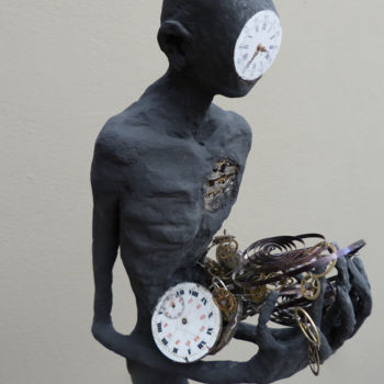 Sculpture intitulée "time-i-gros-plan.jpg" par Markus Nine, Œuvre d'art originale, Autre