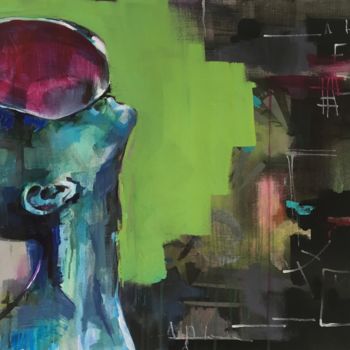 Картина под названием "Surviving" - Marleen Hannon, Подлинное произведение искусства, Акрил