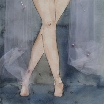 Peinture intitulée "Si léger (1)" par Marlen Guérin, Œuvre d'art originale, Huile