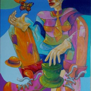 Картина под названием "Cor e alegria" - Mario Marlez, Подлинное произведение искусства