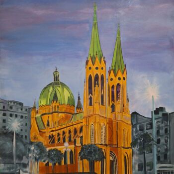Peinture intitulée "Catedral" par Marly Genuino, Œuvre d'art originale, Acrylique