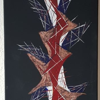 Malerei mit dem Titel "GEOMETRIQUE" von Marlyse Dubois, Original-Kunstwerk, Acryl