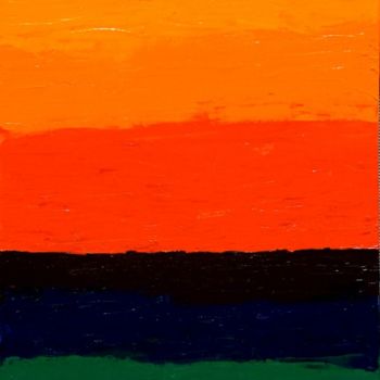 Painting titled ""Sunset" orignal si…" by Michael Arnold, Original Artwork, Acrylic