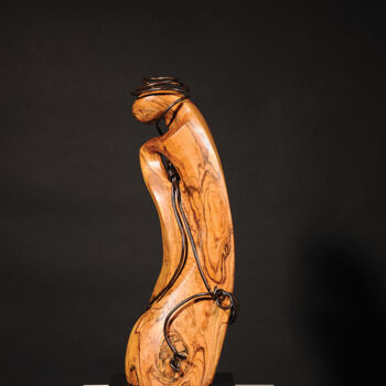 Sculpture titled "The Fruit of your W…" by Maroun Hakim, Original Artwork, Wood