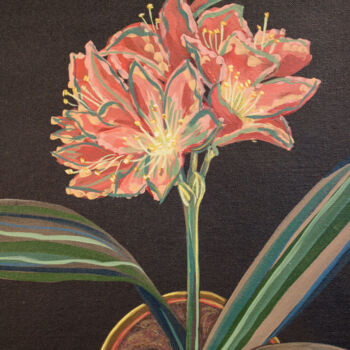 Pittura intitolato "Flower" da Mariya Smirnova, Opera d'arte originale, Acrilico