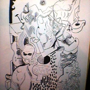 Drawing titled "surrealismo 1" by Marques Da Silva, Original Artwork