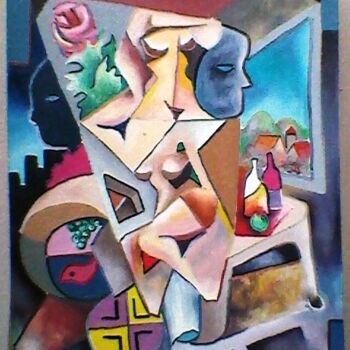 Painting titled "sem título" by Marques Da Silva, Original Artwork