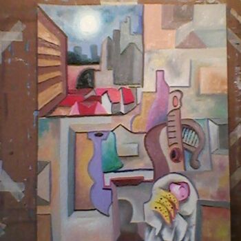 Painting titled "sem título" by Marques Da Silva, Original Artwork