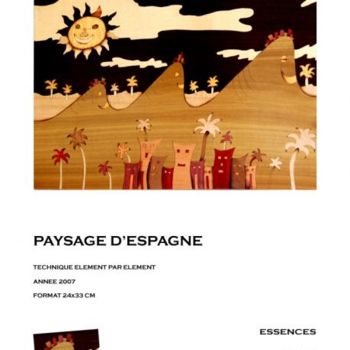Γλυπτική με τίτλο "Paysage d Espagne..…" από Vince, Αυθεντικά έργα τέχνης