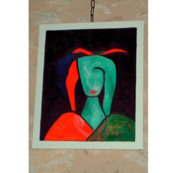 Painting titled "ROUGE A LEVRES" by Marquis, Original Artwork, Oil