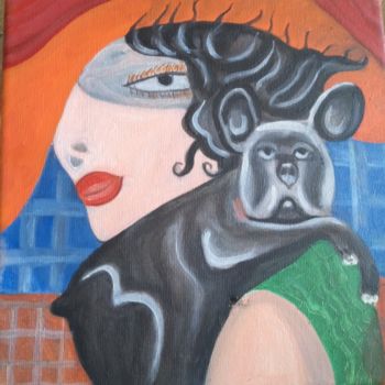 Pintura titulada "mirada" por Jose Morilla, Obra de arte original, Oleo