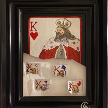 Pintura titulada "Rey de corazones" por Marta Alabau Calabuig, Obra de arte original, Oleo