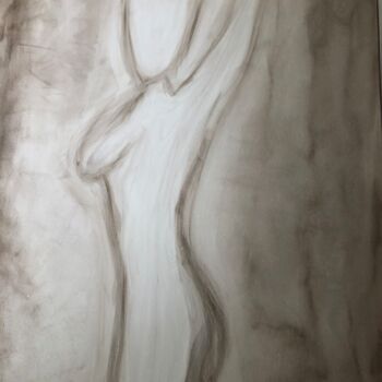 Картина под названием "Sensuality" - Marta Florczyk Art, Подлинное произведение искусства, Акварель Установлен на Деревянная…